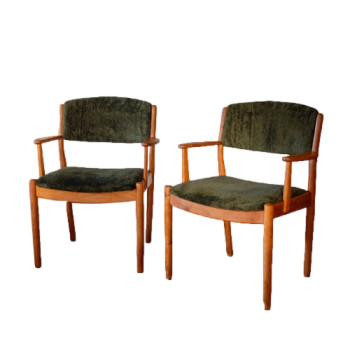 Pair of Danish Oak Chair by Poul Volther