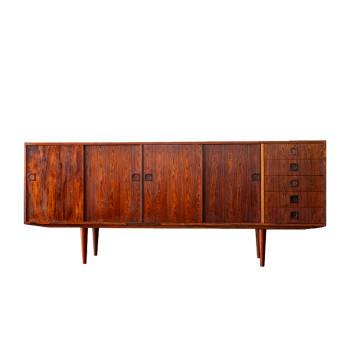 Danish Rosewood Sideboard with Five Drawers