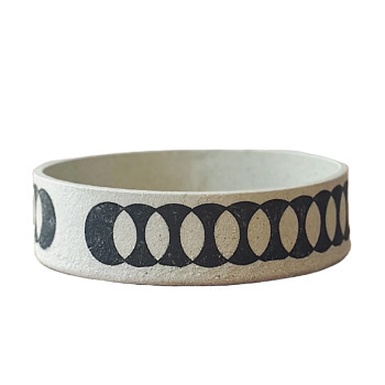 Geometric Low White Dish