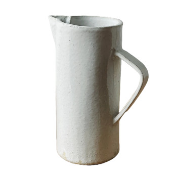 Handmade Ceramic White Pitcher
