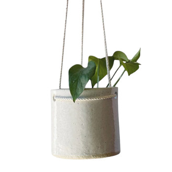 White Hanging Planter
