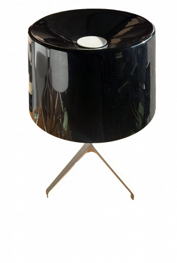 Lumiere XXL Lamp with White Base and Black Shade