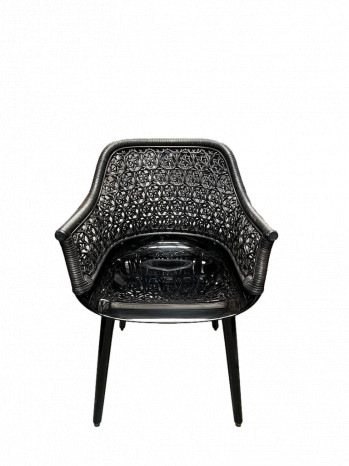 Black Cyborg Elegant Chairs By Marcel Wanders