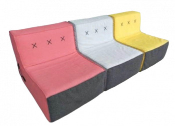 Three Piece Modular Quadrant Sofa