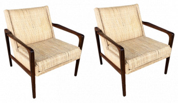 Pair of 1960s Modernist Armchairs
