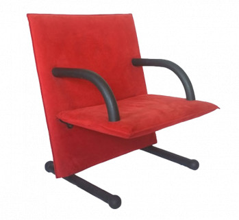 Red T Line Armchair by Burkhard Vogtherr