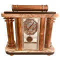 French Art Deco F Martin Marble Mantel Clock Circa 1930s