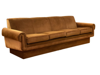 Unique Mid Century 60s Original Velvet Sofa