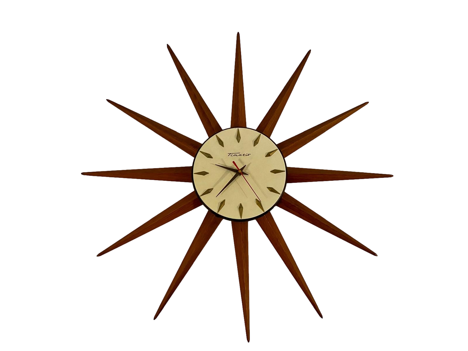 Large Starburst Wall Clock