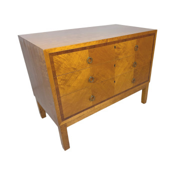 Swedish Flame Birch Commode