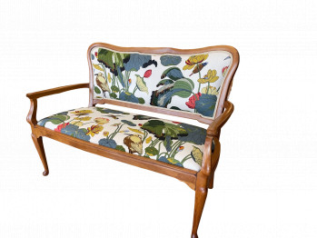 Swedish Open Armed Sofa with G and GP Baker Nympheus Fabric