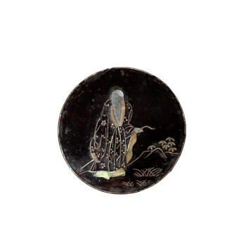 Mother of Pearl Inlaid Lacquer Incense Box Kogo