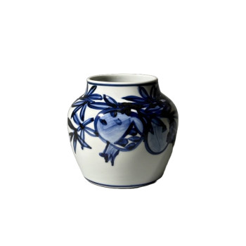 Blue and White Pomegranate Vase