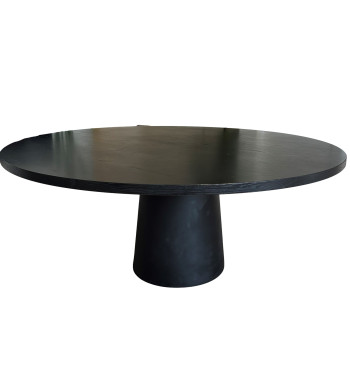 Container 180 Dining Table with Black Oak Top