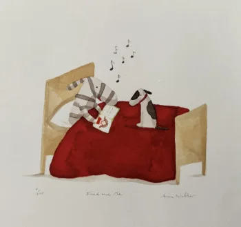 Rare Original "Fred and me” Print 2/200 Unframed
