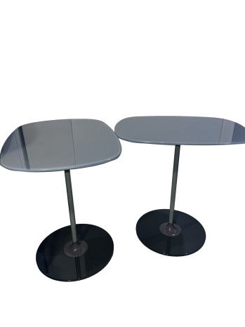 A Pair of Thierry Grey Side Tables
