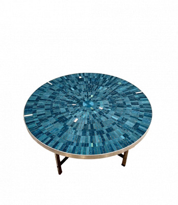 Berthold Muller Blue Mosaic Coffee Table