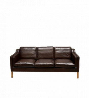 Eva Three Seater Leather Sofa