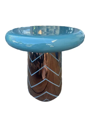 Small Copper and Teal T Table by Jaime Hayon