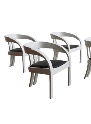 Set of 9 Model Elisa Dining Chairs by Giovanni Battista Bassi