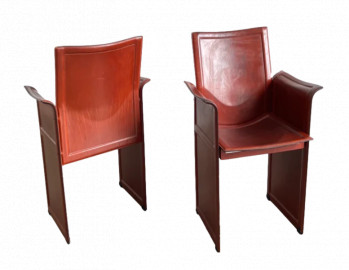 Pair of Korium Chairs by Tito Agnioli