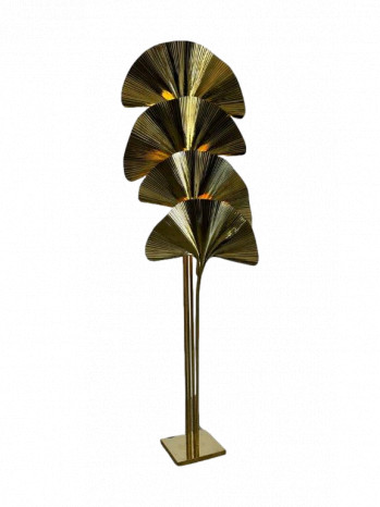 Gingko Brass Floor Lamp