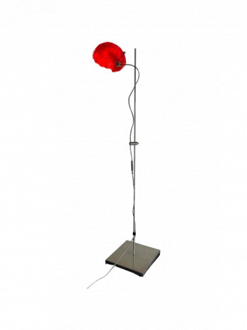 Red Fibreglass Table Lamp