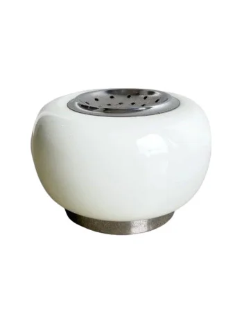 Opaline Glass and Chrome table Lamp