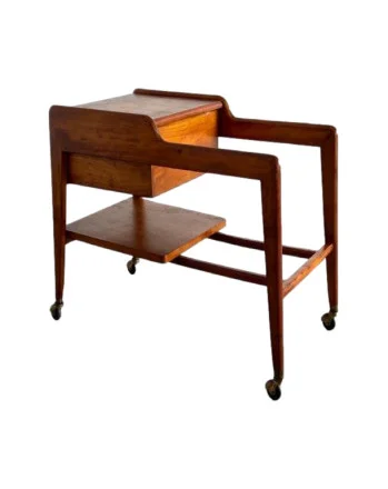 Italian Teak Bar Trolley