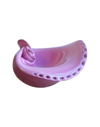 Murano Sommerso Pink Ashtray 1960s