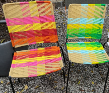 Set of Two Woven Chairs