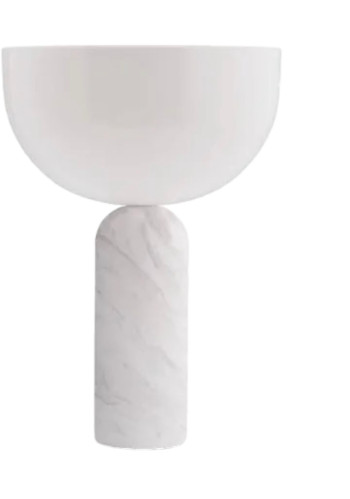 Kizu Table Lamp White Marble Small