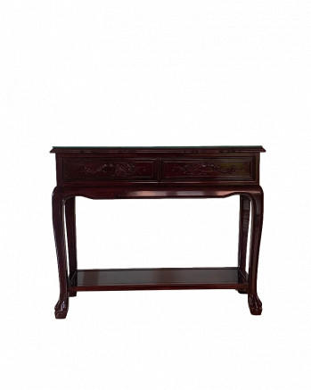 Solid Dark Cherry Rosewood Console Table