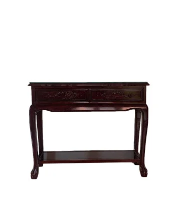 Solid Dark Cherry Rosewood Console Table