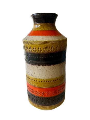 Tube Trifoglio Pottery Vase by Aldo Londi