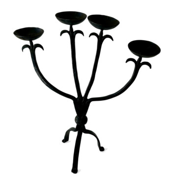 Hand Forged Iron Candelabra