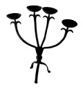 Hand Forged Iron Candelabra