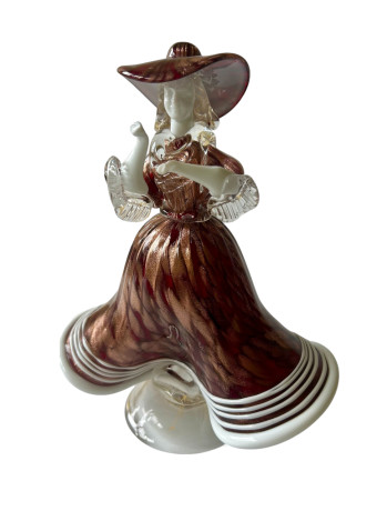 Murano Glass Venetian Lady Figurine