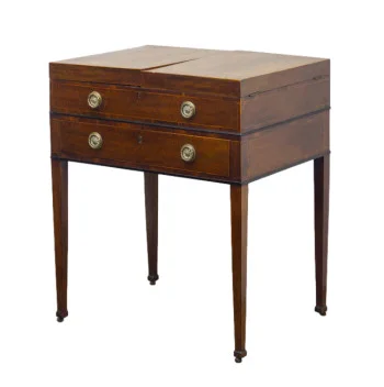 Gentlemans Mahogany Beau Brummell Dressing Table