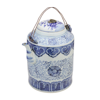 Blue and White Porcelain Kettle