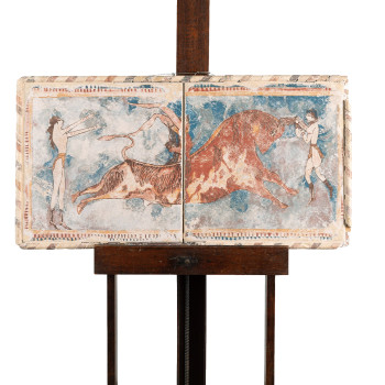 20th Century Reproduction of Bull Leaping Fresco
