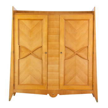 1950s Sycamore Armoire