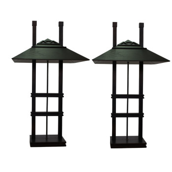 Pair of Walter Burley Griffin Style Table Lamps