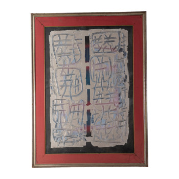 Red Abstract Italian Artwork