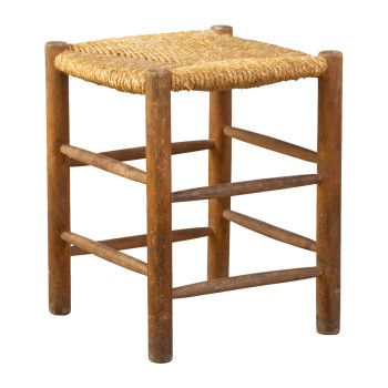 Rush Caned Low stool