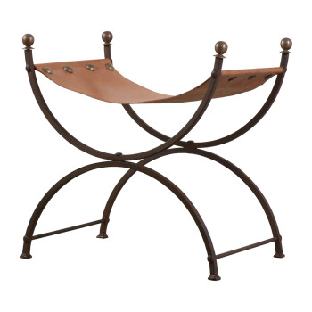 Wrought Iron Cerule Stool