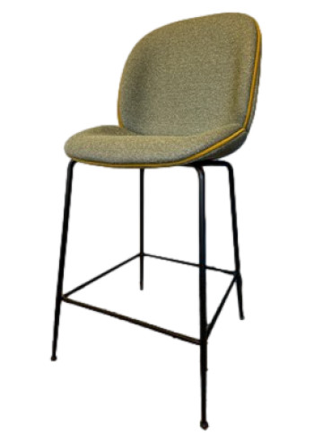 Set of Three Fully Upholstered Beetle Counter Stools by GamFratesi