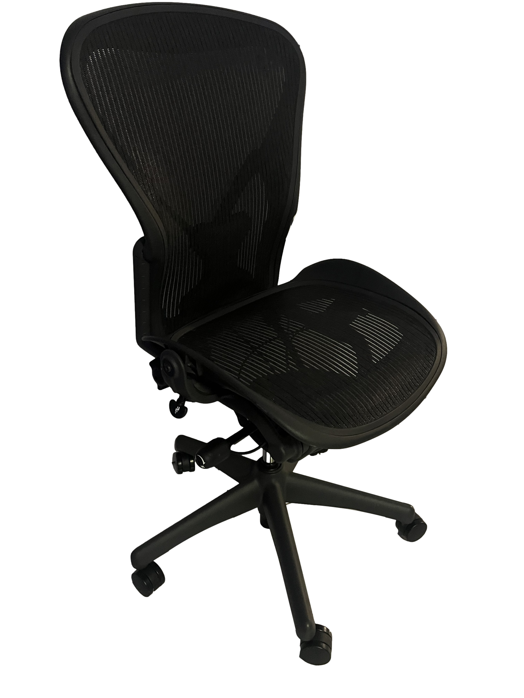 Preowned & Refurbished HERMAN MILLER Black Aeron Chair Without Arms