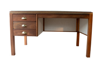 1950's Timber and Leather Desk