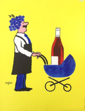 Buvons Ici Le Vin Nouveau Poster